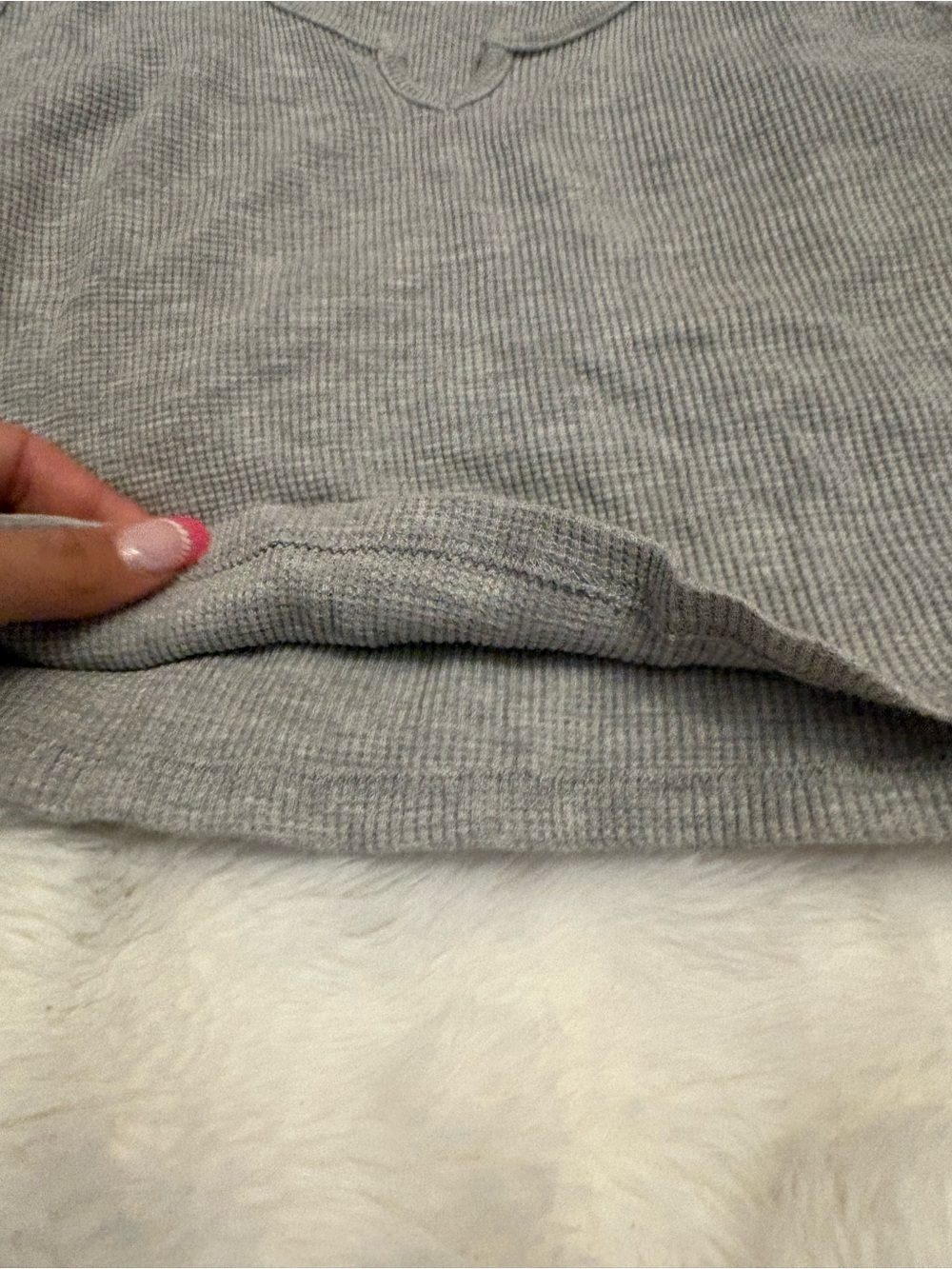 Primark Gray Ribbed Tank Top - Picture 3 of 3